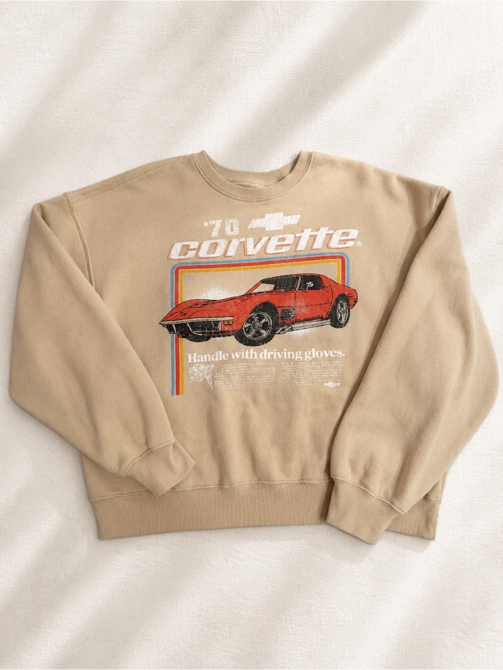 GM official Chevy Corvette Crewneck Sweatshirt Size Large